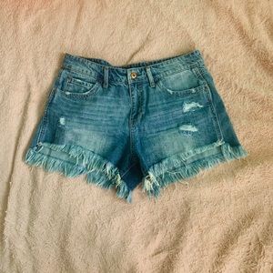 denim shorts